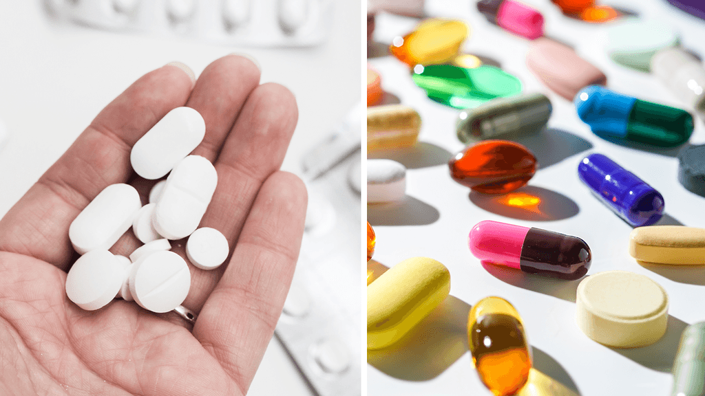 Suomessa lääkkeet ovat pääasiassa valkoisia, ulkomailla ne voivat olla hyvinkin kirjavia.