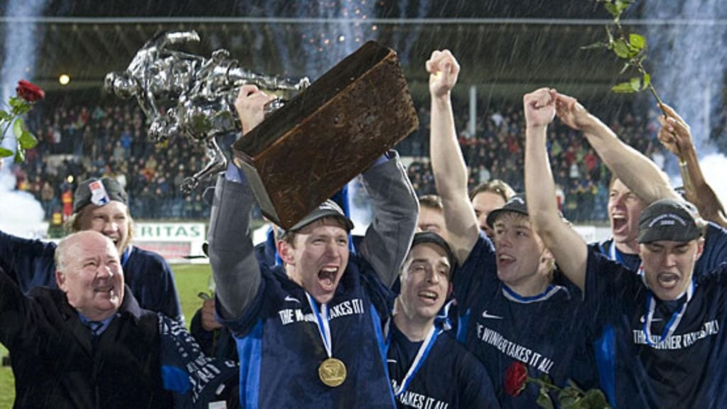 Inter juhlii mestaruutta 2008, kuva: Lehtikuva