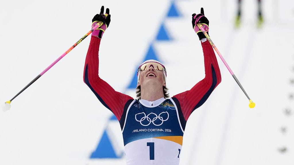 Johannes Hösflot Kläbo 50 km maaliin