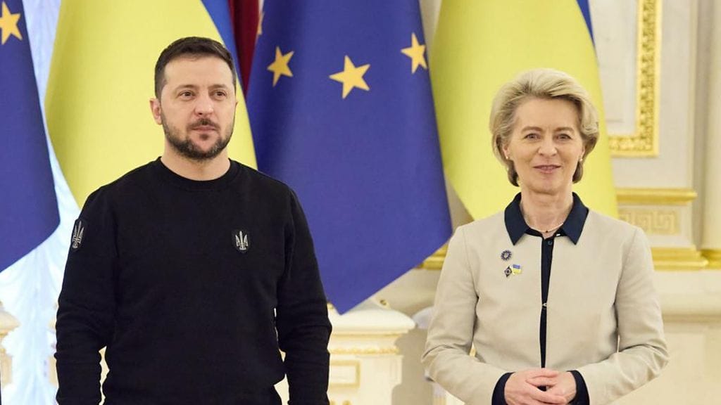 Muun muassa EU-komission puheenjohtaja Ursula von der Leyen matkustaa Kiovaan tukemaan Ukrainaa maan käymässä puolustussodassa Venäjää vastaan.