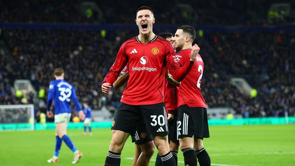 Benjamin Sesko pelaa loistavaa kevätkautta ManU:ssa.