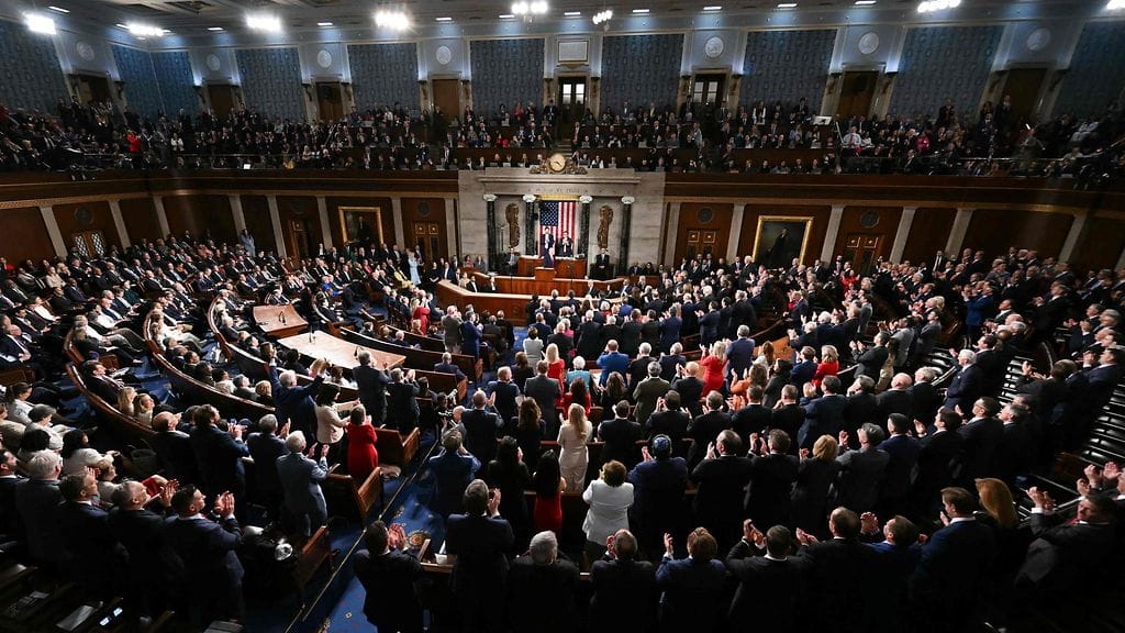 LK 25.2.26 kansakunnan tila puhe trump