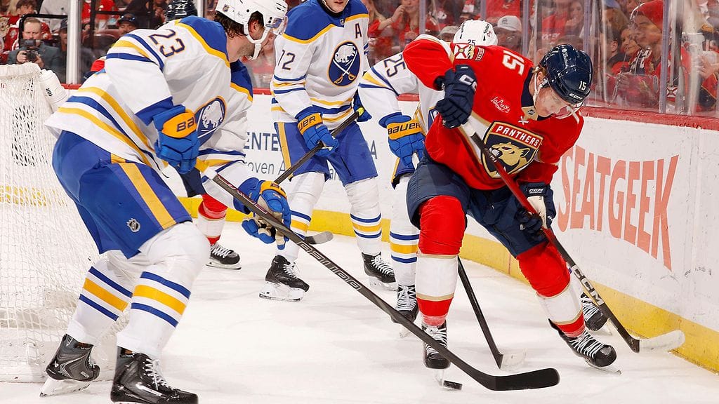 Anton Lundell jäi pisteittä Floridan 2-3-tappiossa Buffalolle.