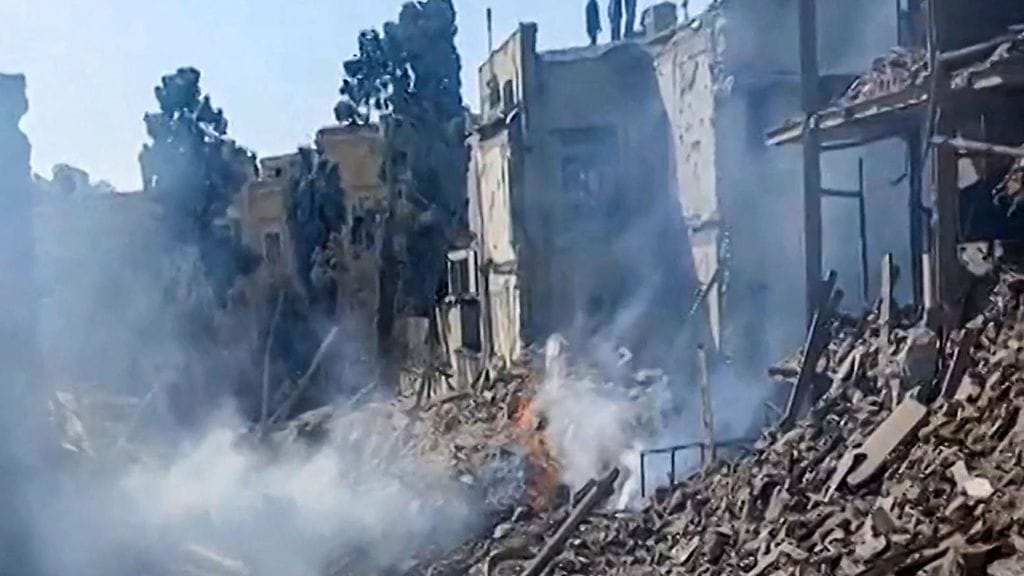 Teheran iskut jäljet afp