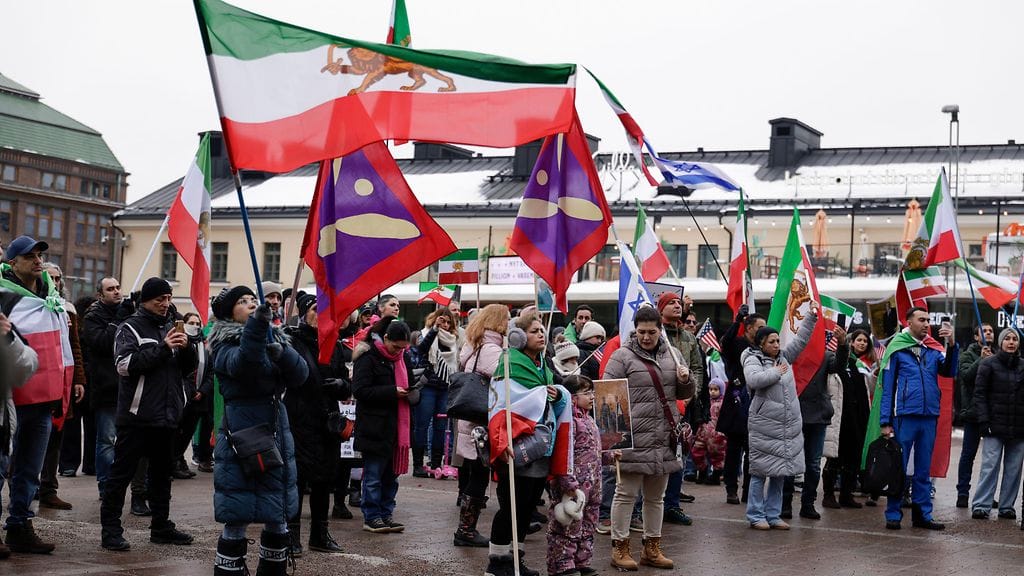 Hyökkäystä Iraniin kannatettiin Helsingissä 2.