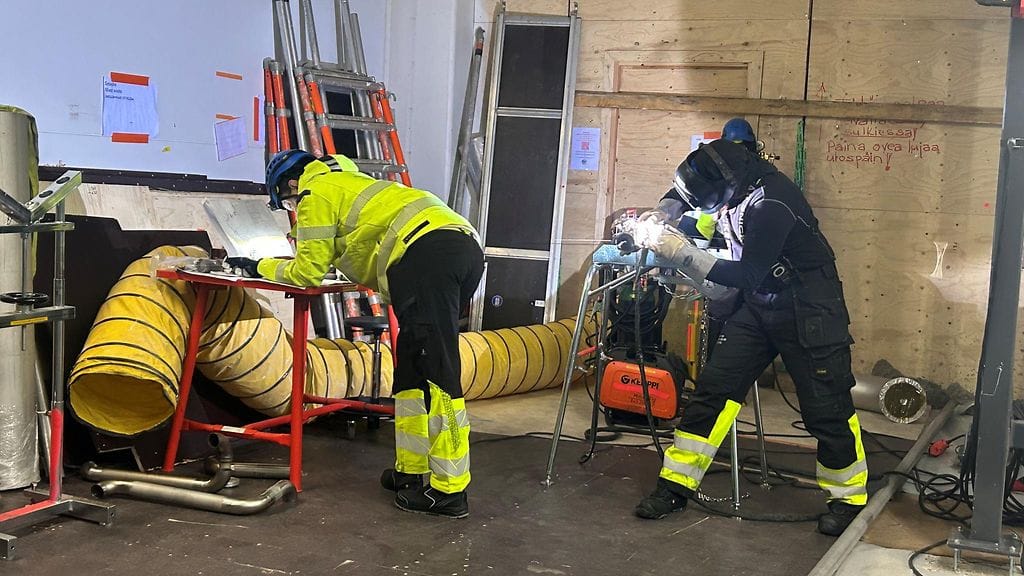 Enifer, sieniproteiinitehdas, työmaa