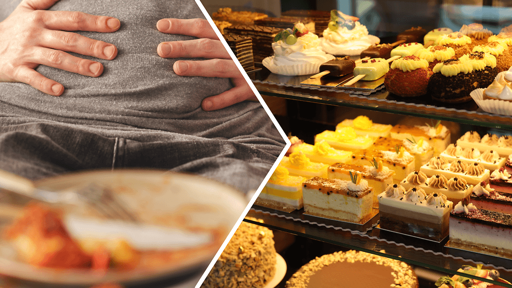 Vaikka vatsa olisi täynnä ruokaa, voivat houkuttelevat leivonnaiset silti vetää puoleensa.