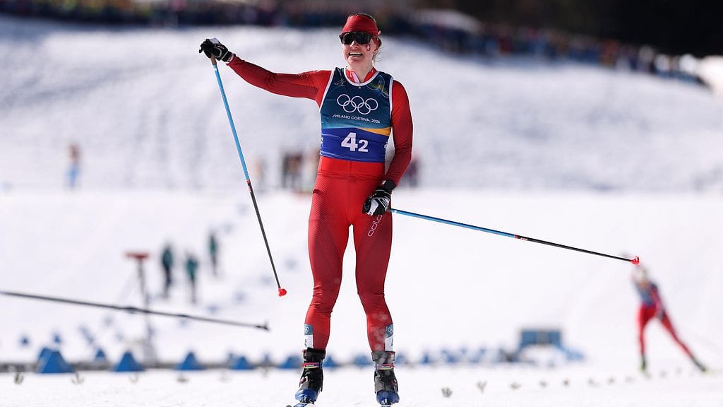 Nadine Fähndrich saavutti olympiamitalin, hopean, Milano-Cortinan parisprintissä.