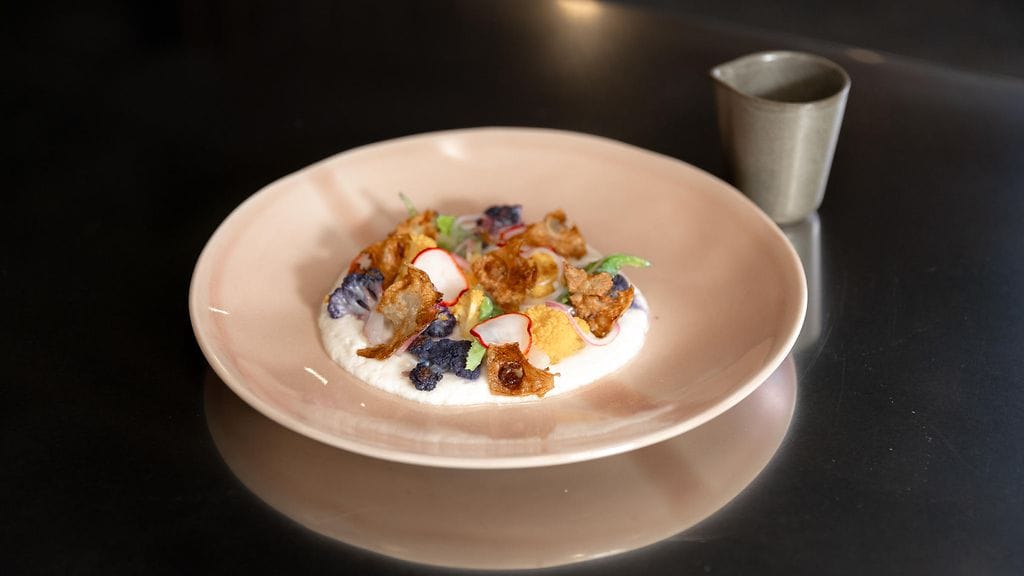 Kauden kasviksia & Tofu-maa-artisokkapyree, Millan resepti