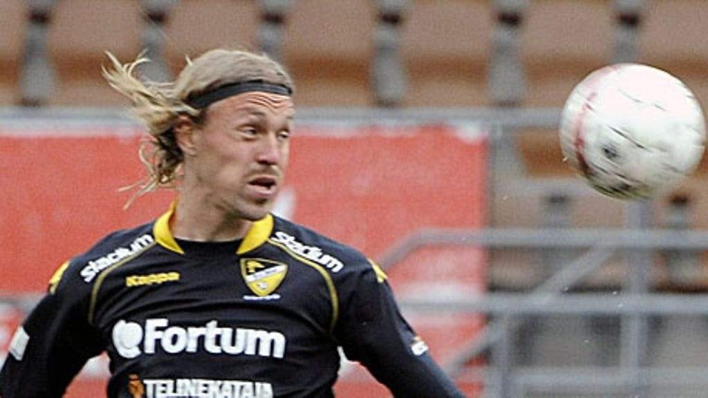 Hermanni Vuorinen iski voittomaalin tiistaina. Kuva: Marja Airio/LEHTIKUVA.