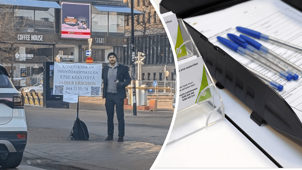 Konetekniikkaa opiskeleva Jasber Eriksson keksi nerokkaan tavan hakea alansa töitä