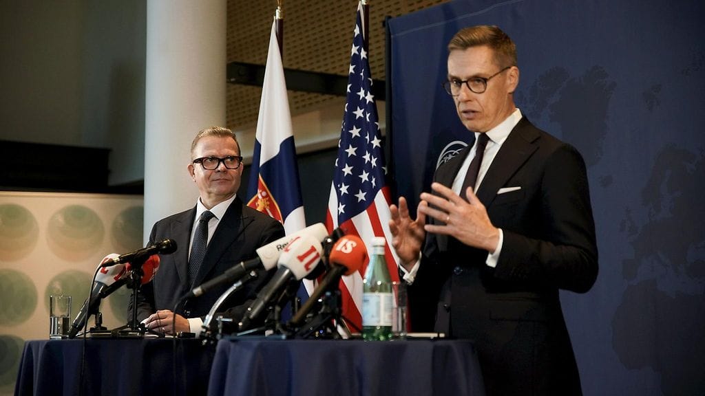 Pääministeri Petteri Orpo ja presidentti Alexander Stubb Washingtonissa lokakuussa 2025.