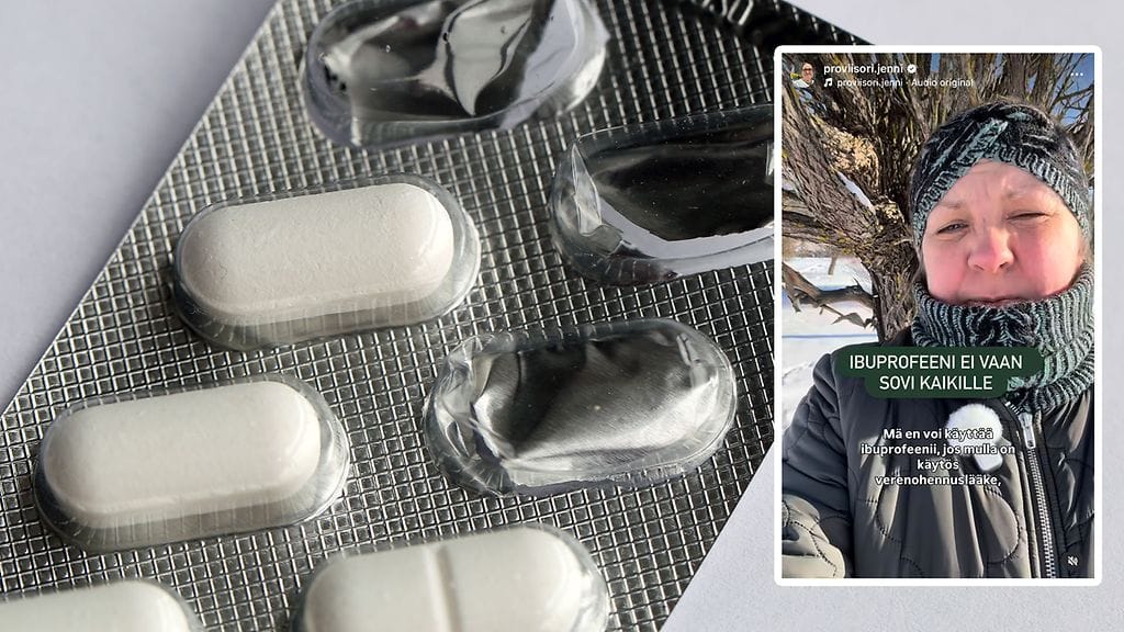 Ibuprofeeni ei ole turvallinen lääke kaikille, varoittaa proviisori Jenni Sainio.