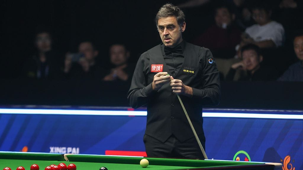 Ronnie O'Sullivan palasi kisapöydälle maanantaina Kiinassa.