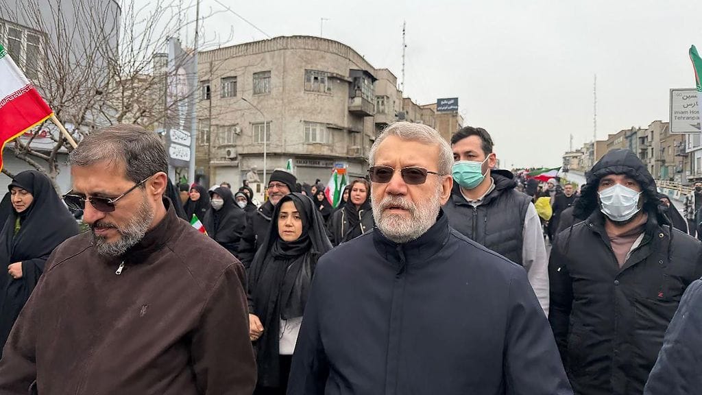 Larijani kuvattuna Teheranissa viime perjantaina.