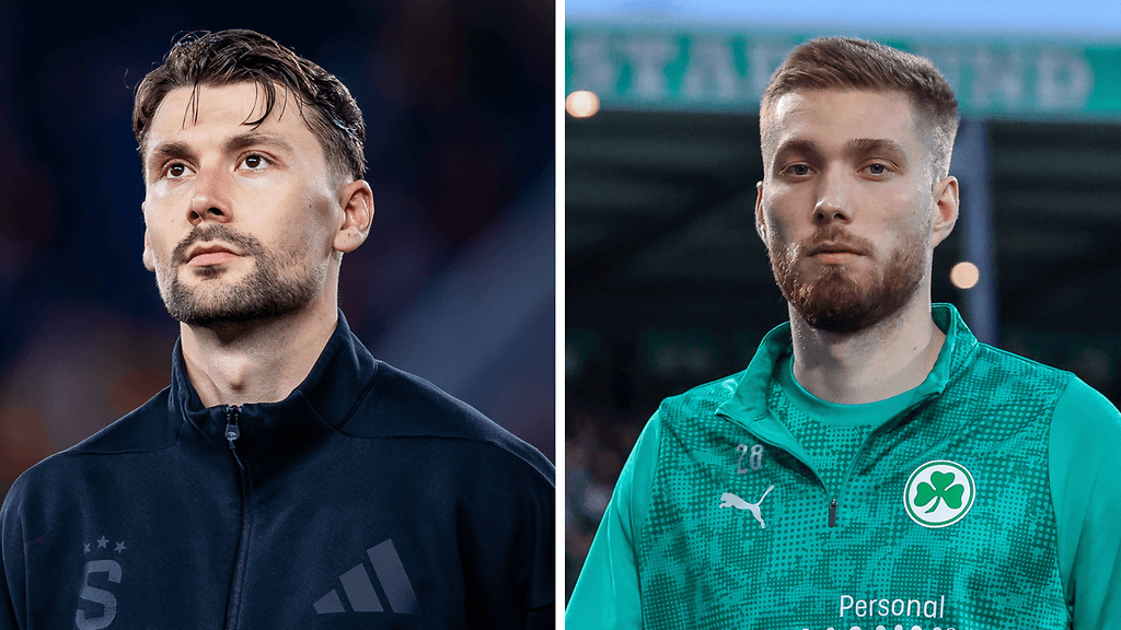 Doni Arifi (oik.) korvaa loukkaantuneen Kaan Kairisen (vas.) Huuhkajissa.