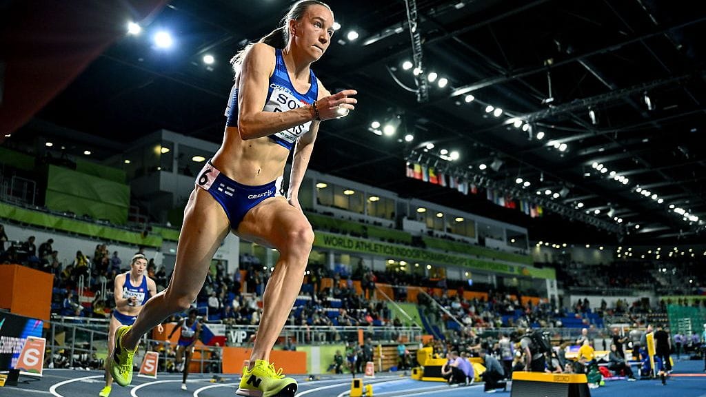 Mette Baasin jalka painoi MM-välierässä.