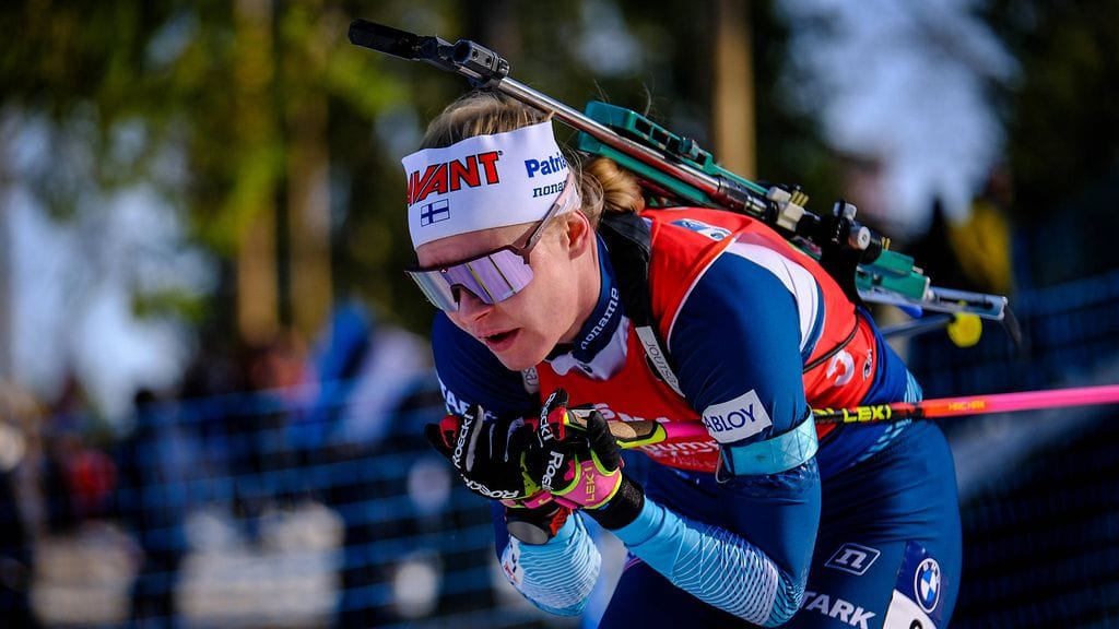 Suvi Minkkinen sijoittui takaa-ajocupissa kakkoseksi.