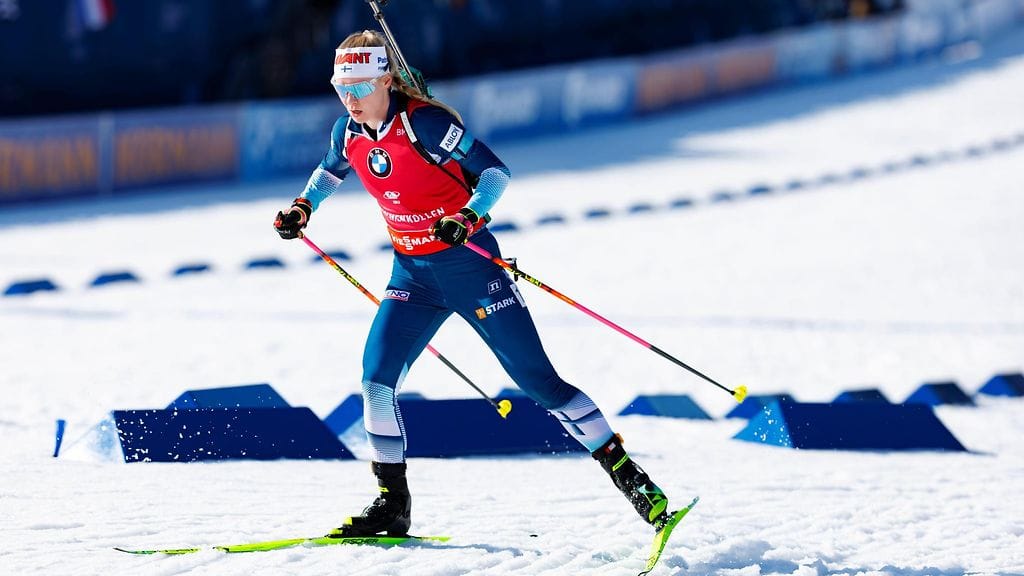 Suvi Minkkinen putosi takaa-ajocupissa kärkipaikalta toiseksi.