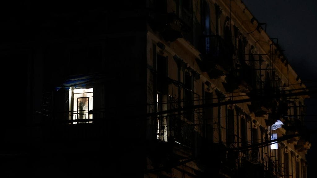 Kuva Havannasta Kuubasta valtakunnallisen sähkökatkoksen aikana 21. maaliskuuta 2026.