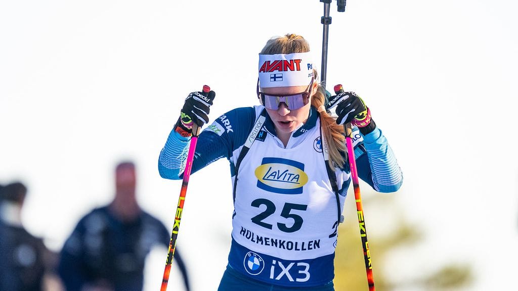 Suvi Minkkisen hiihtovauhti takkusi ampumahiihtokauden lopussa.