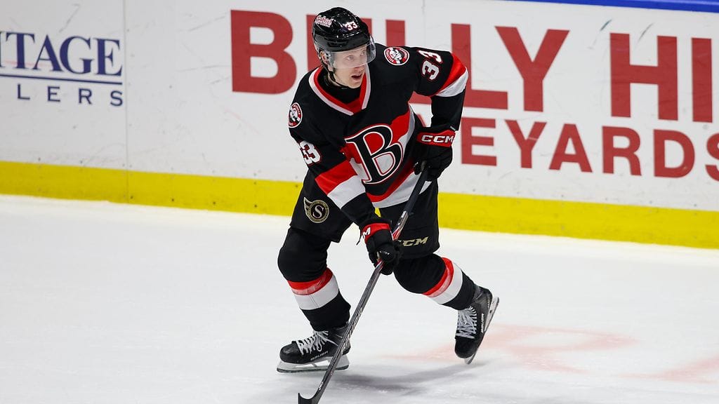 Lassi Thomson on nähty viime aikoina AHL-seura Belleville Senatorsin pelipaidassa.