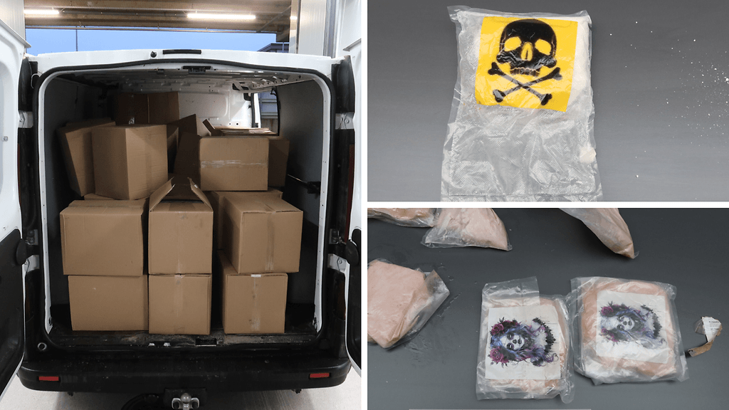 Poliisin kuvaa takavarikosta.