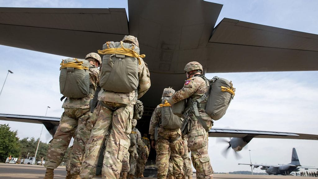 Yhdysvaltalaissotilaita. Kuvituskuva.