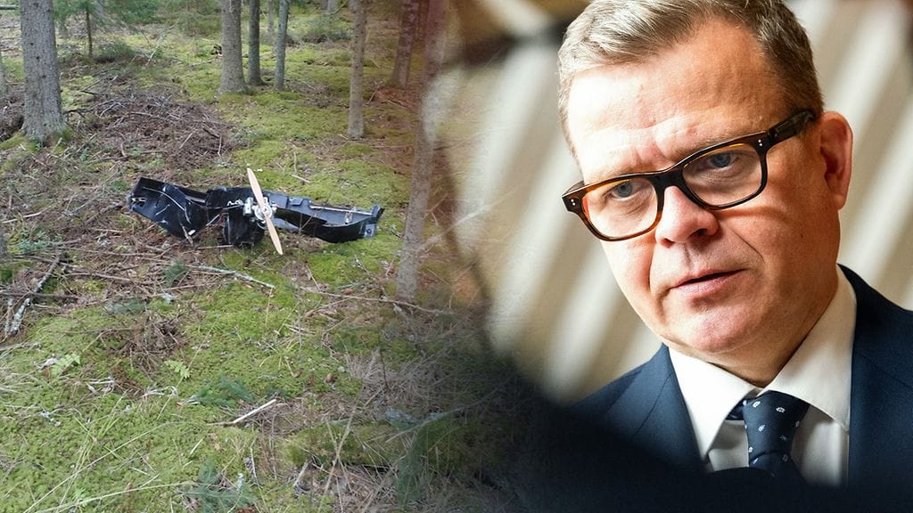Pääministeri Petteri Orpon mukaan ei ole hyväksyttävää, että Suomen ilmatilaan eksyy drooneja.
