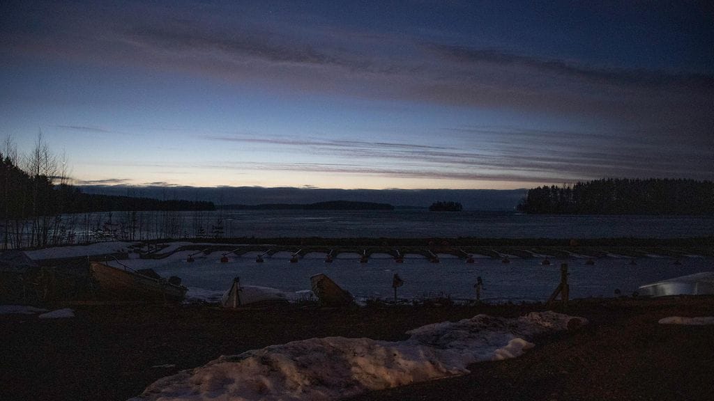 LK 31.3.2026 Pyhäjärvi Parikkalassa Uukuniemen kalasataman rannalla 31. maaliskuuta 2026.