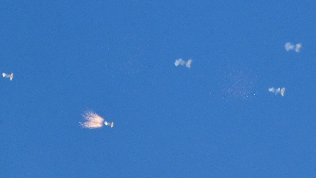 Ukrainan ilmapuolustus ampui drooneja Venäjän drooni- ja ohjusiskun aikana 16. maaliskuuta.