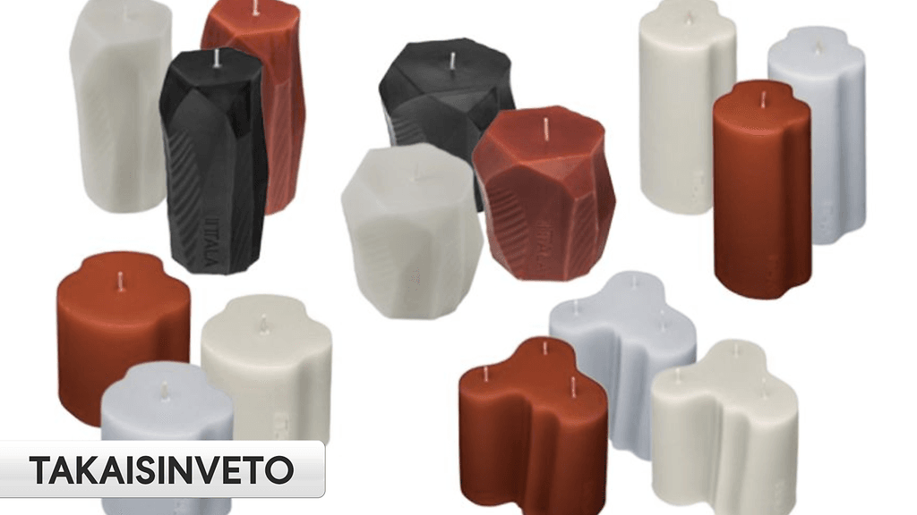 Iittala vetää takaisin Iittala Aalto- ja Iittala Kanto -pöytäkynttilät mahdollisen palovaaran vuoksi.