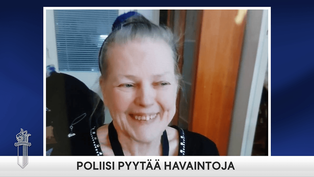 Poliisi etsii tätä Tampereella kadonnutta naista.