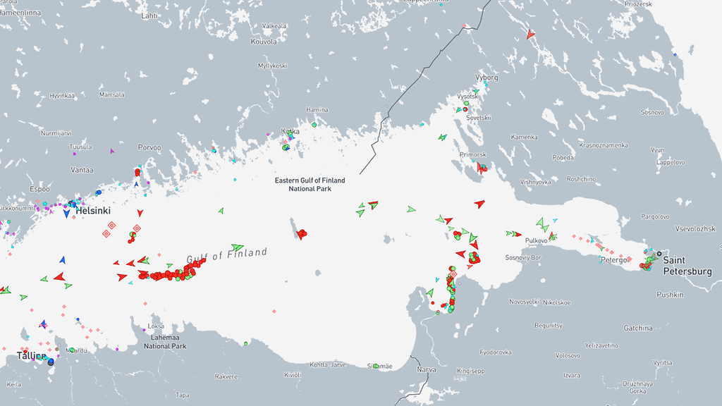 MarineTraffic Suomenlahti