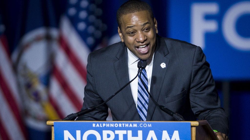 Justin Fairfax demokraattien vaalitapahtumassa vuonna 2017.