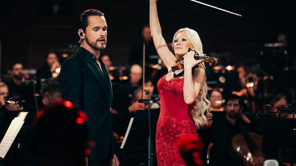 Pete Parkkonen ja Linda Lampenius yhdistivät voimansa Radion sinfoniaorkesterin kanssa.