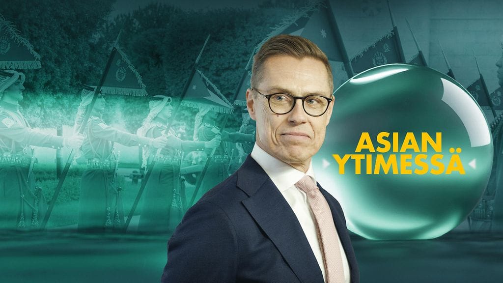 MTV Uutisten ulkomaankirjeenvaihtaja Niko Nurminen haastattelee tasavallan presidenttiä Alexander Stubbia Jordaniassa.