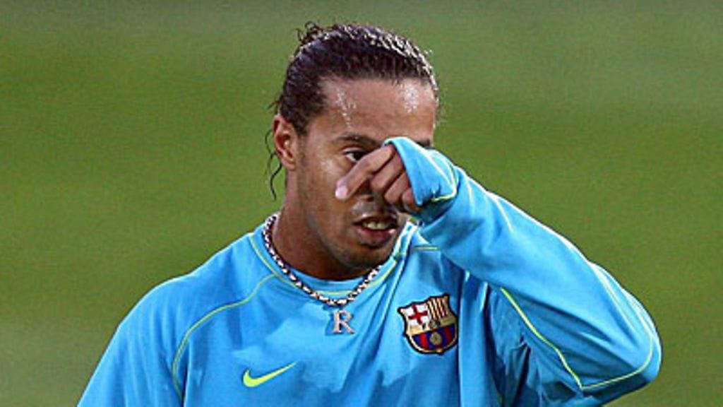 Ronaldinho, kuva: EPA/ANDREU DALMAU