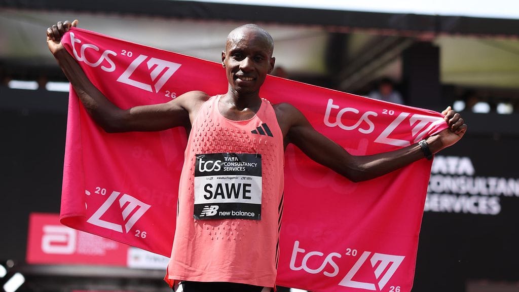 Sabastian Sawe juoksi uuden maailmanennätyksen Lontoon maratonilla.