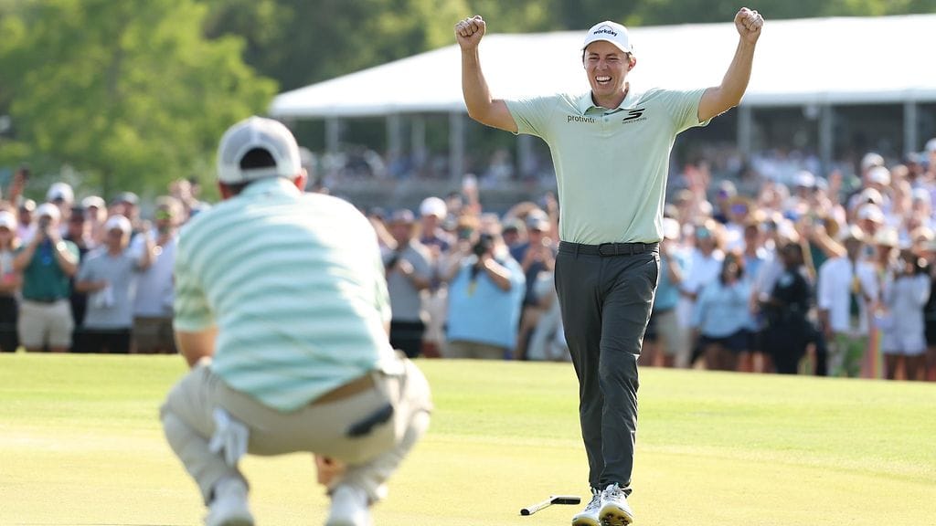 Matt Fitzpatrick (oik.) johdatti golfveljekset voittoon PGA-kiertueen kauden ainoassa parikilpailussa.