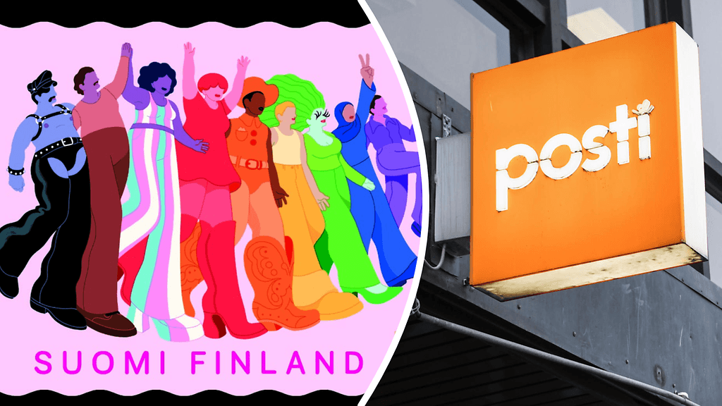 Tältä näyttää uusi postimerkki.