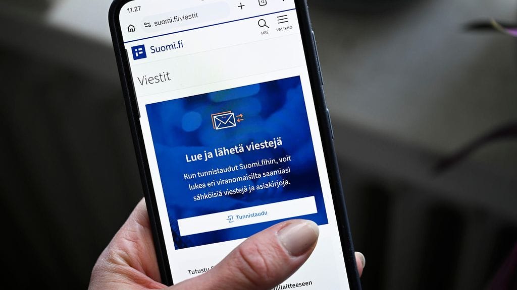 Suomi.fi-sivusto kuvattuna Helsingissä 12. huhtikuuta 2026.