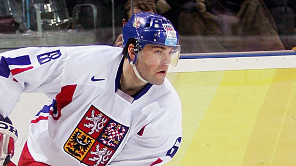 Jaromir Jagrin VM-mallin Jofa Torinossa 2006. Kuva: Al Bello/GETTY.