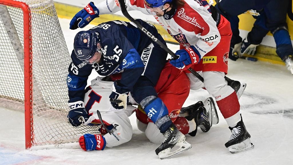 Filip Hronek loukkaantui Mikael Seppälän rusikoinnin seurauksena.