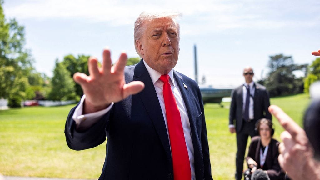 Donald Trump 1. toukokuuta.