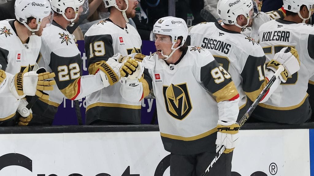 Vegas Golden Knightsin Mitch Marner nakutteli 2+1-tehot kuudennessa pudotuspeliottelussa Utah Mammothia vastaan.