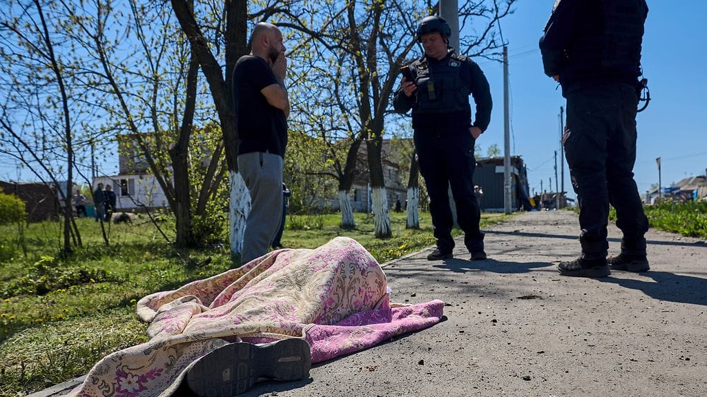 Venäjän iskussa 4.5. kuollut henkilö Merefan kaupungissa Harkovan alueella.
