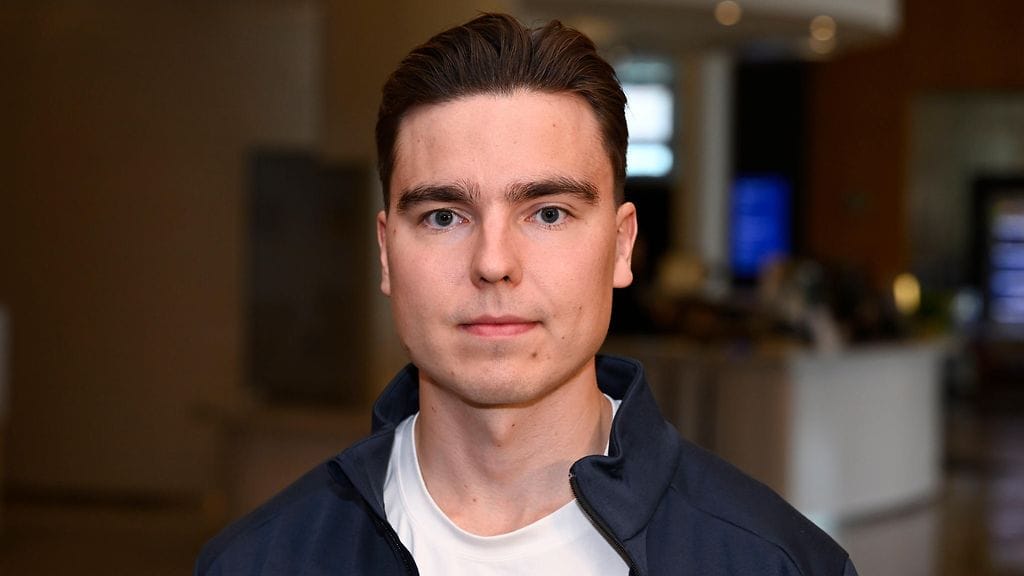 Justus Annunen Leijonien mediatilaisuudessa tiistaina.
