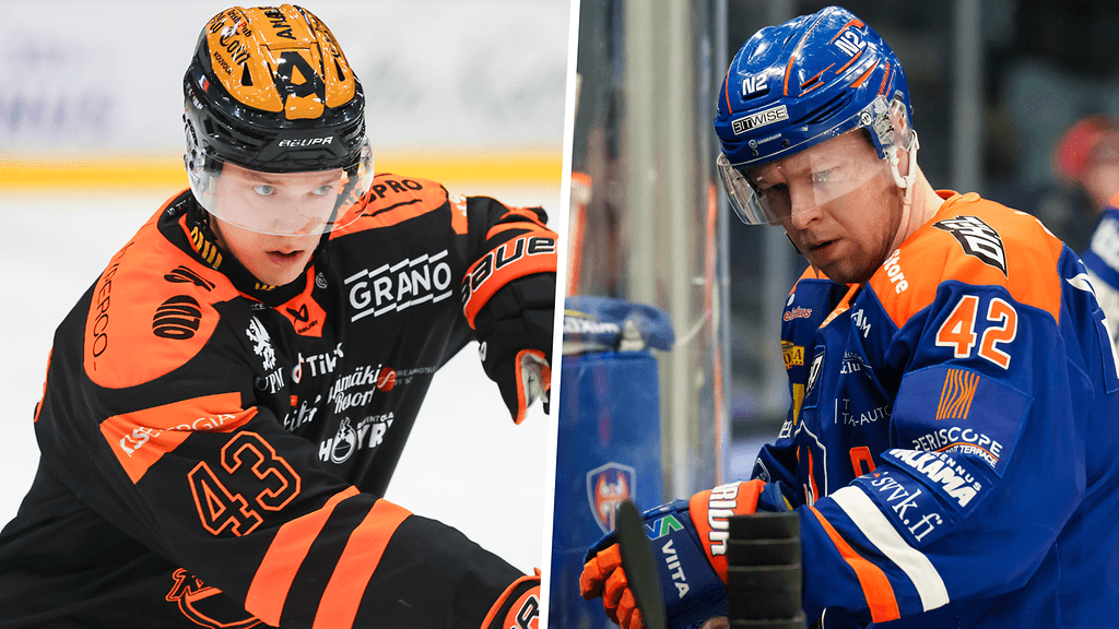 KooKoon Kalle Loponen ja Tapparan Otto Rauhala ovat mukana keskiviikon finaaliottelussa Tampereella.