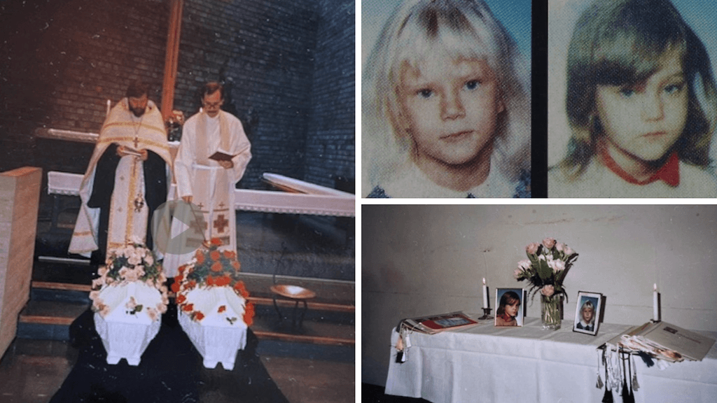Kahdeksanvuotiaat tytöt haudattiin pienimuotoisesti huhtikuun alussa 1989.